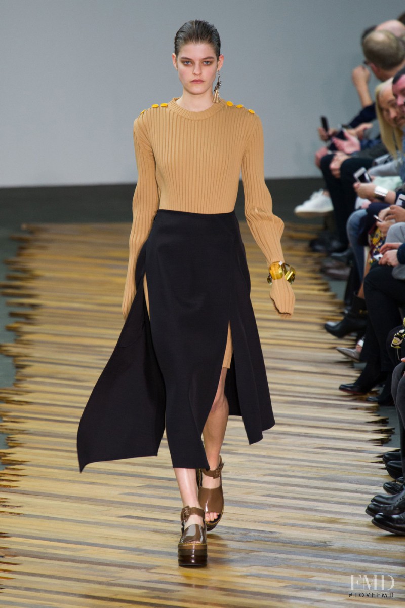 Kia Low featured in  the Celine fashion show for Autumn/Winter 2014