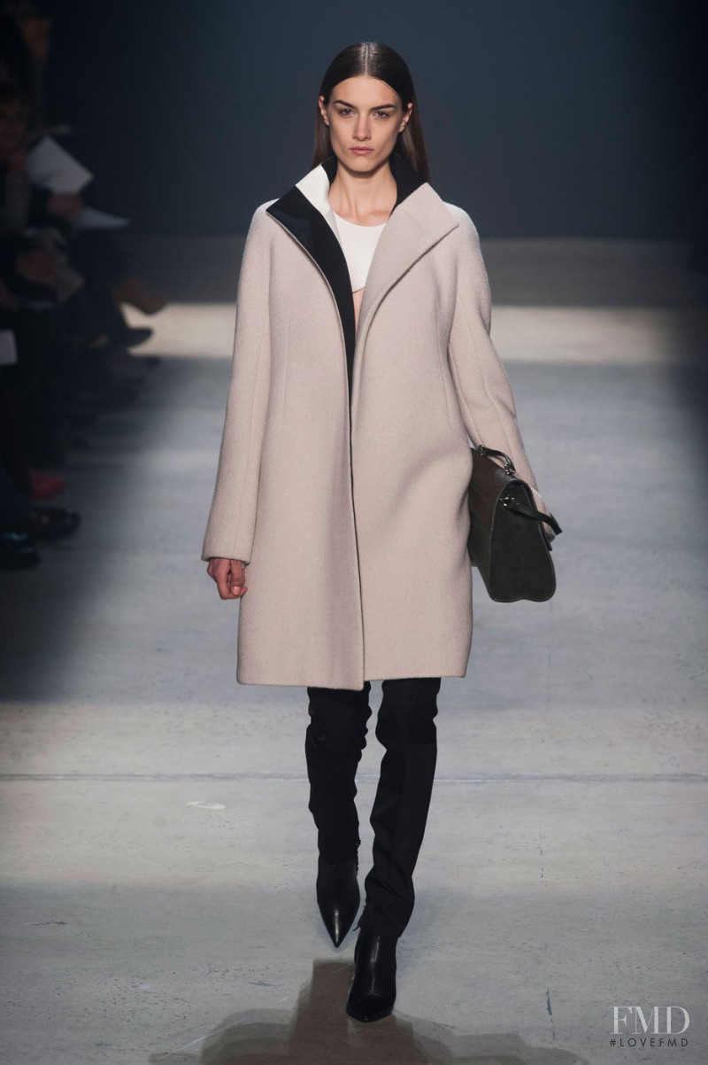 Ronja Furrer featured in  the Narciso Rodriguez fashion show for Autumn/Winter 2014