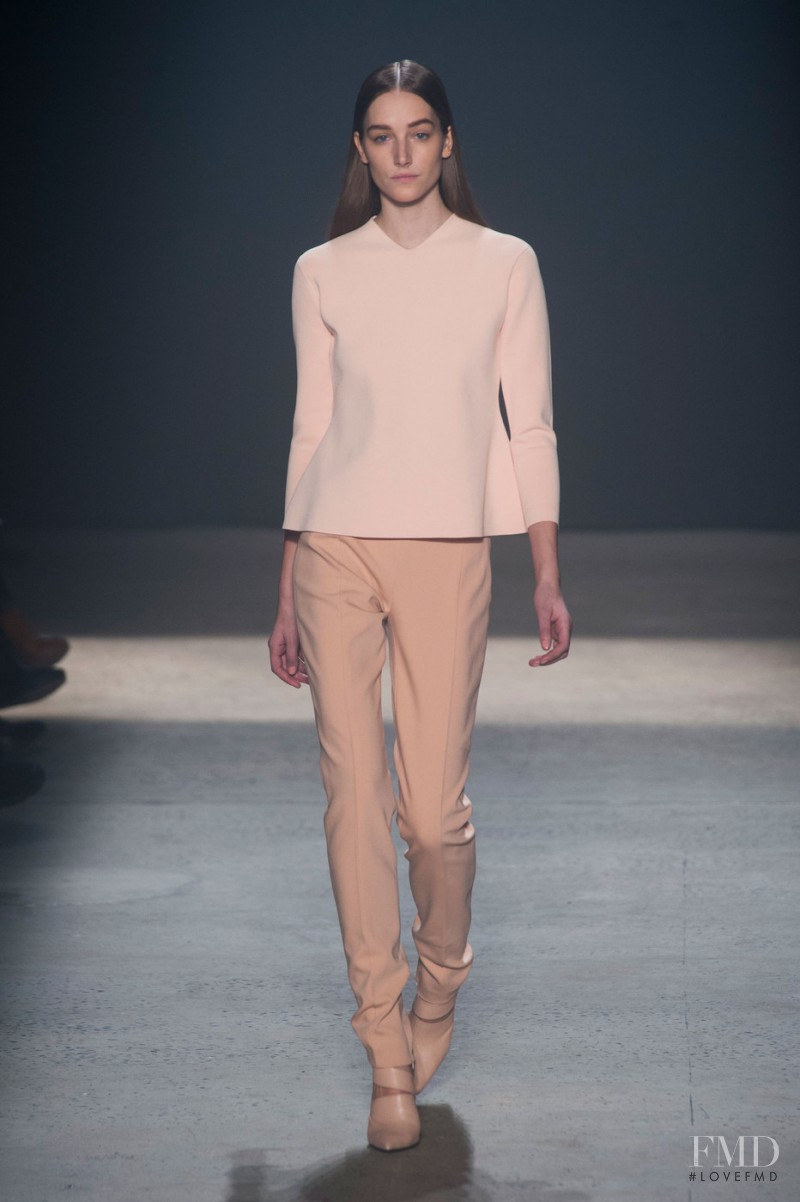 Joséphine Le Tutour featured in  the Narciso Rodriguez fashion show for Autumn/Winter 2014