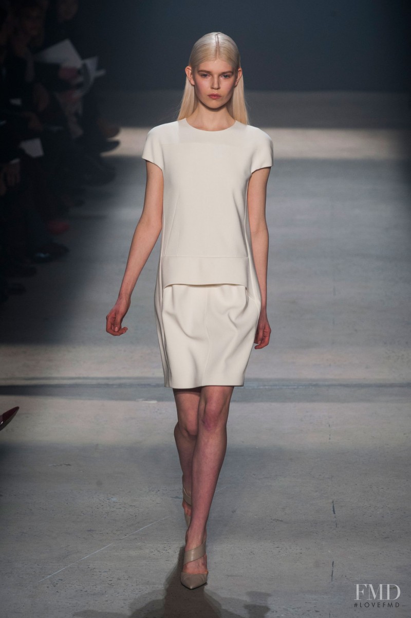 Ola Rudnicka featured in  the Narciso Rodriguez fashion show for Autumn/Winter 2014