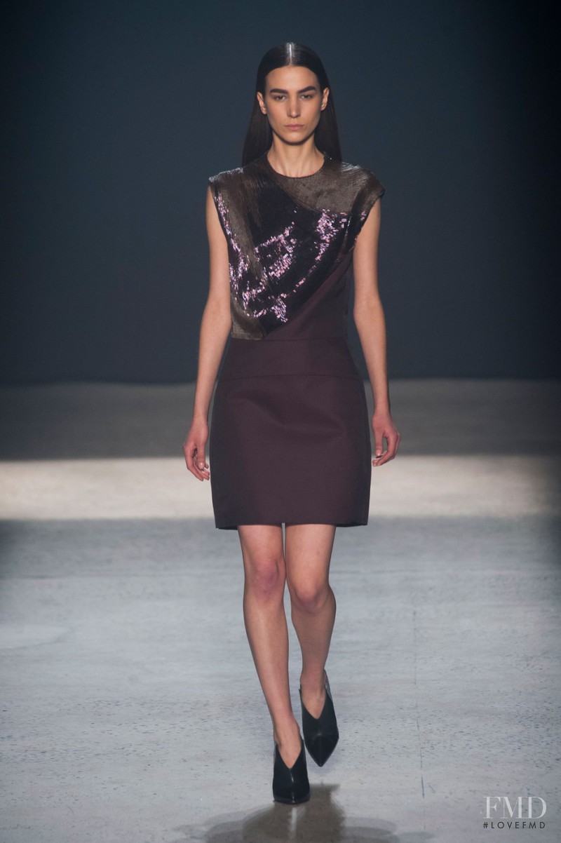 Mijo Mihaljcic featured in  the Narciso Rodriguez fashion show for Autumn/Winter 2014