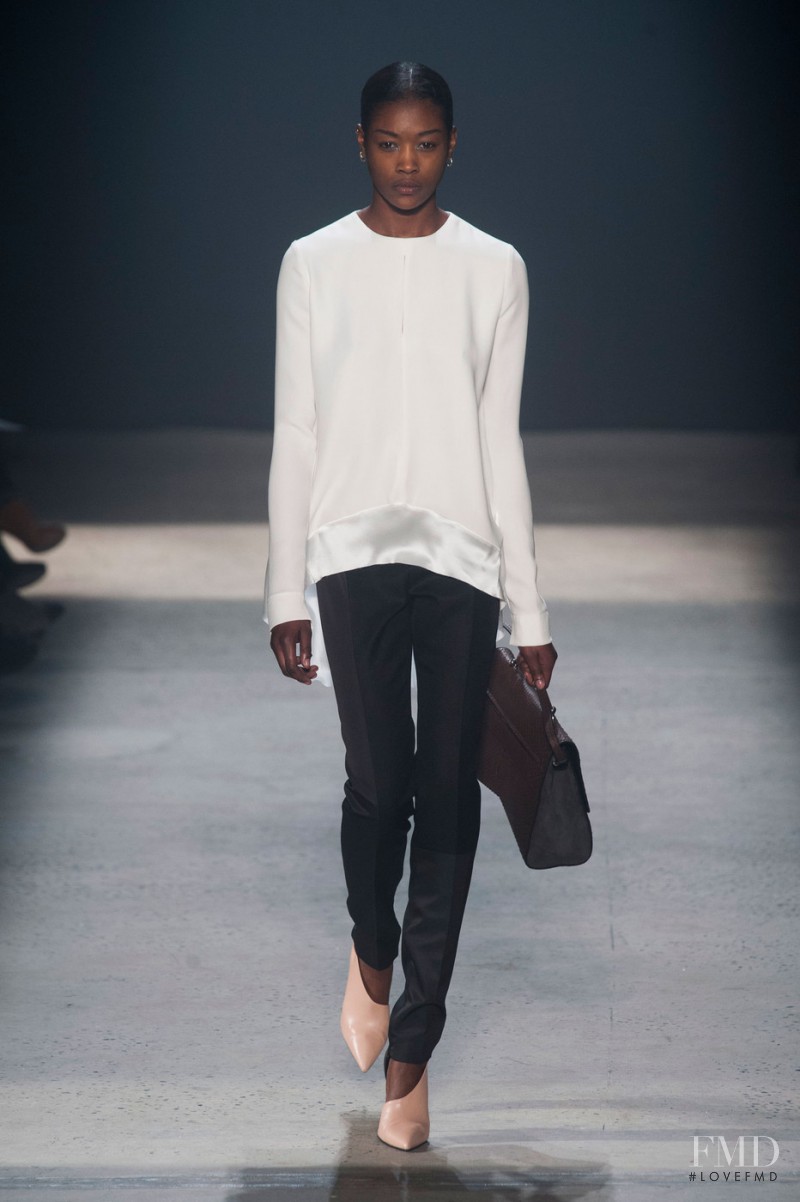 Betty Adewole featured in  the Narciso Rodriguez fashion show for Autumn/Winter 2014