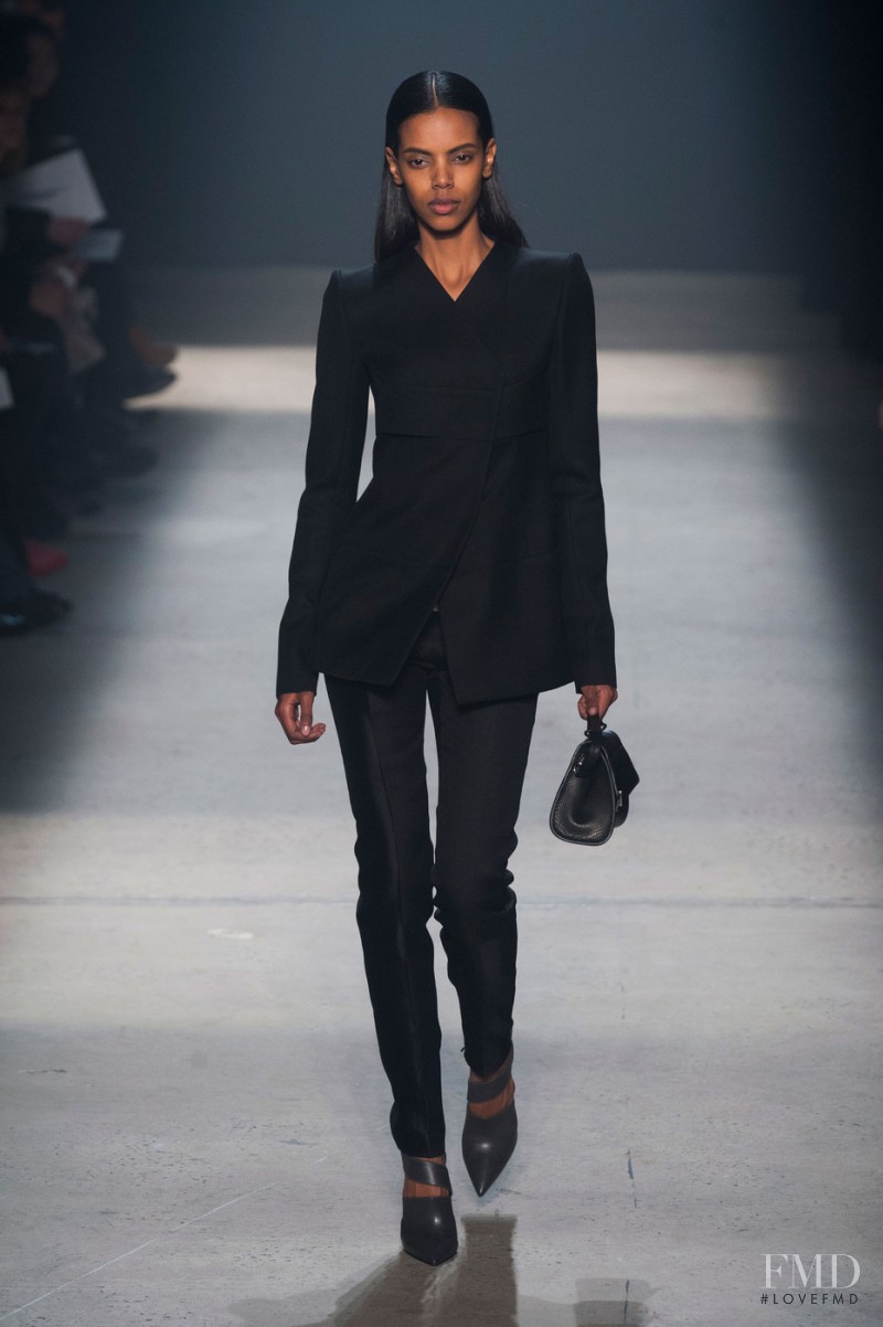 Grace Mahary featured in  the Narciso Rodriguez fashion show for Autumn/Winter 2014