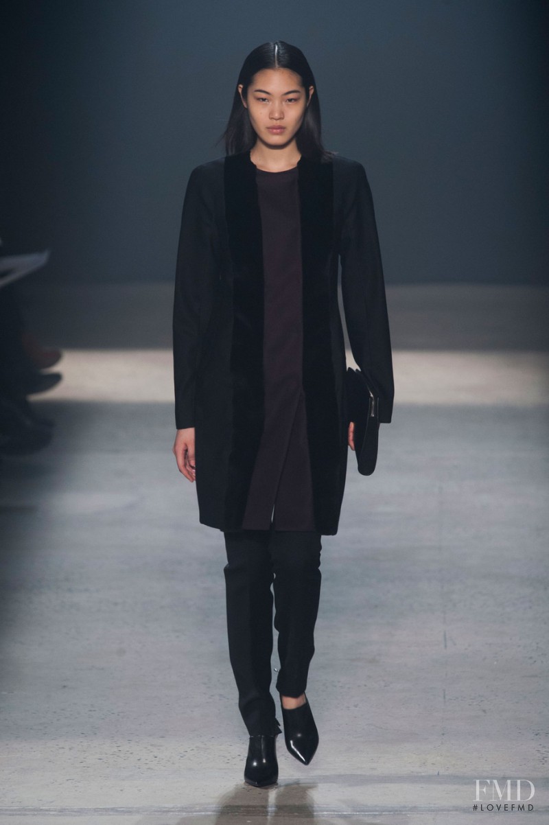 Chiharu Okunugi featured in  the Narciso Rodriguez fashion show for Autumn/Winter 2014