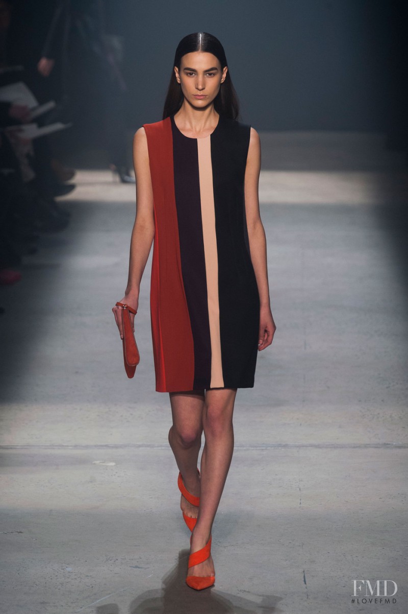 Mijo Mihaljcic featured in  the Narciso Rodriguez fashion show for Autumn/Winter 2014