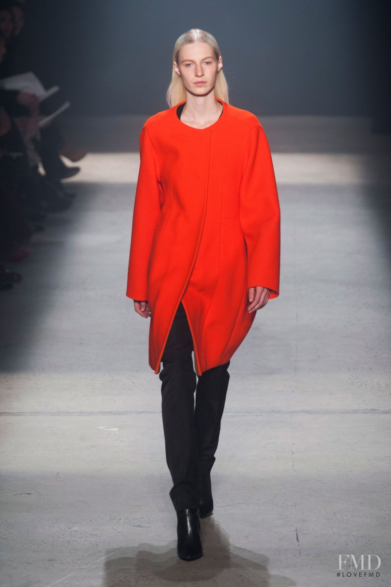 Julia Nobis featured in  the Narciso Rodriguez fashion show for Autumn/Winter 2014