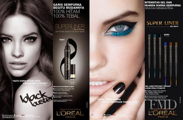 Barbara Palvin featured in  the L\'Oreal Paris Superliner Black Buster advertisement for Fall 2013