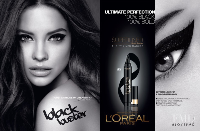 Barbara Palvin featured in  the L\'Oreal Paris Superliner Black Buster advertisement for Fall 2013