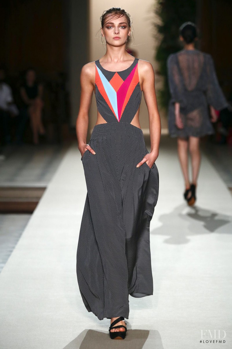 Daga Ziober featured in  the Pascal Millet fashion show for Spring/Summer 2014