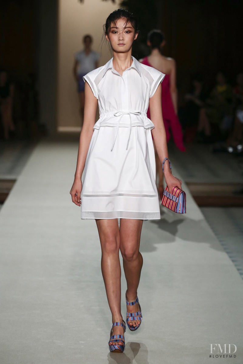 Yi Fei Li featured in  the Pascal Millet fashion show for Spring/Summer 2014
