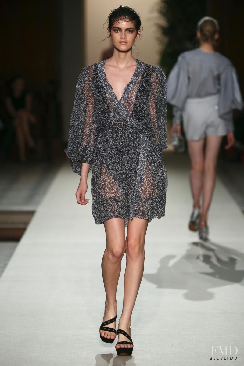 Carolin Loosen featured in  the Pascal Millet fashion show for Spring/Summer 2014