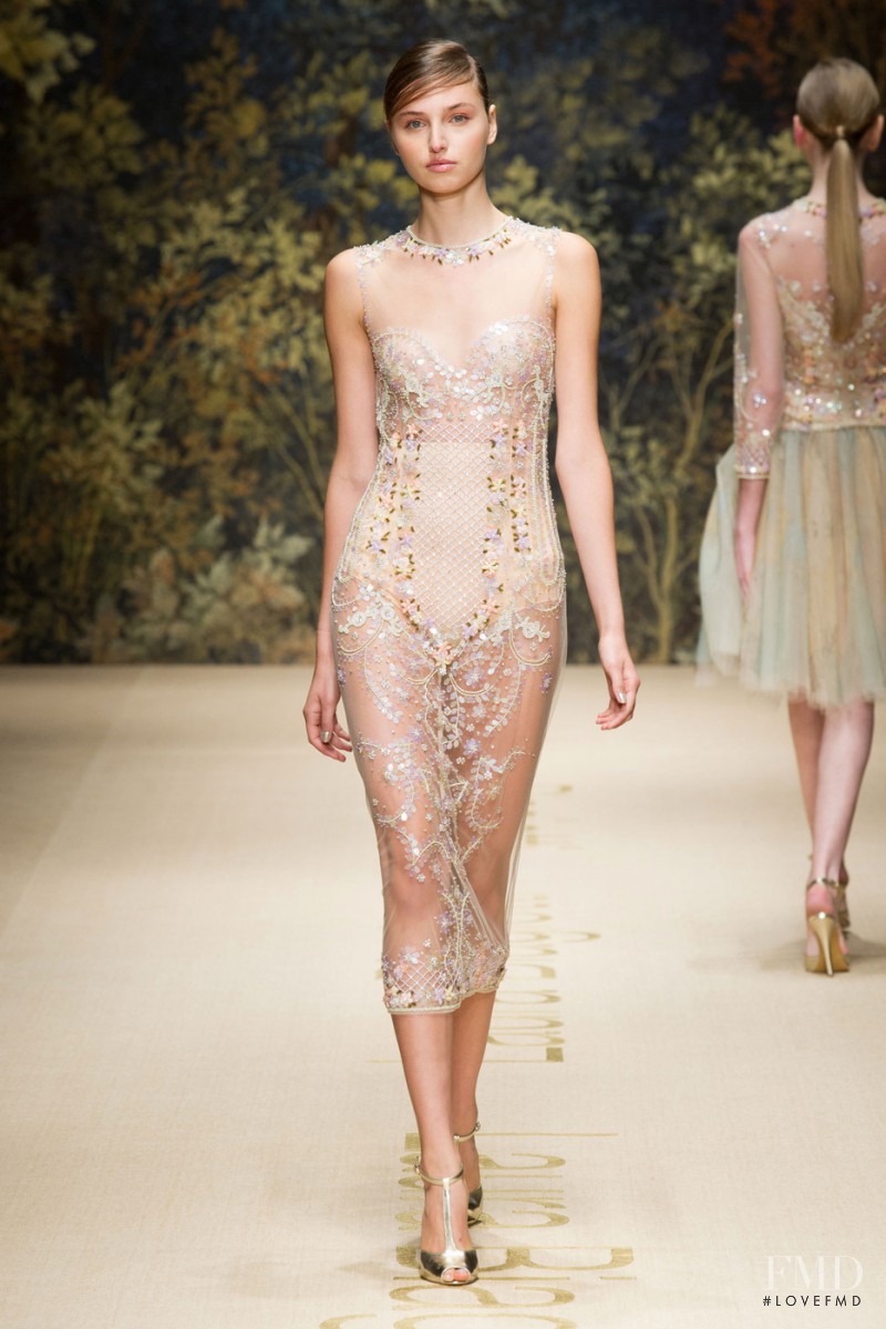 Natalie Salamunec featured in  the Laura Biagiotti fashion show for Spring/Summer 2014