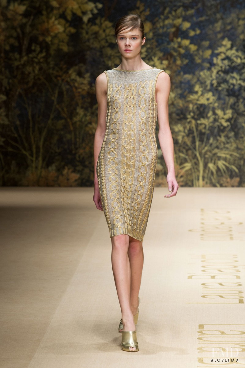 Katherine Kuhl featured in  the Laura Biagiotti fashion show for Spring/Summer 2014