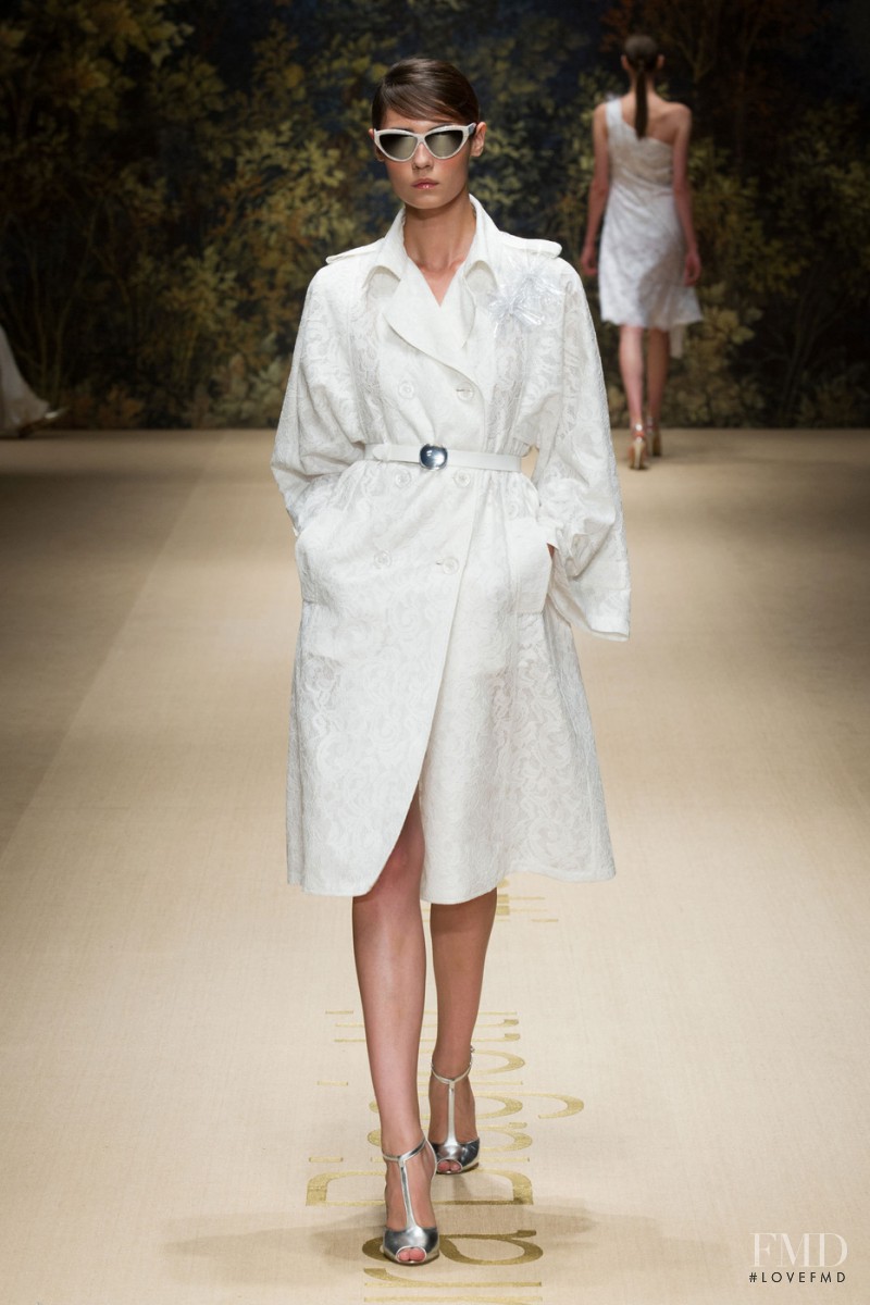 Dasha Khlynova featured in  the Laura Biagiotti fashion show for Spring/Summer 2014