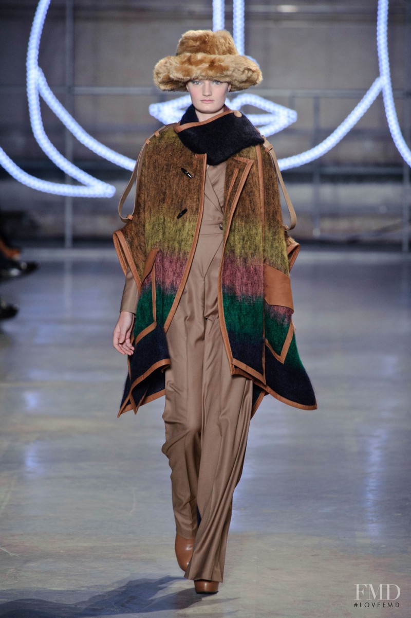 Talisa Quirk featured in  the Jean-Charles De Castelbajac fashion show for Autumn/Winter 2014