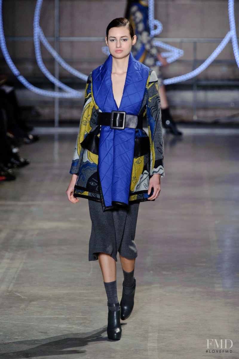 Bruna Ludtke featured in  the Jean-Charles De Castelbajac fashion show for Autumn/Winter 2014