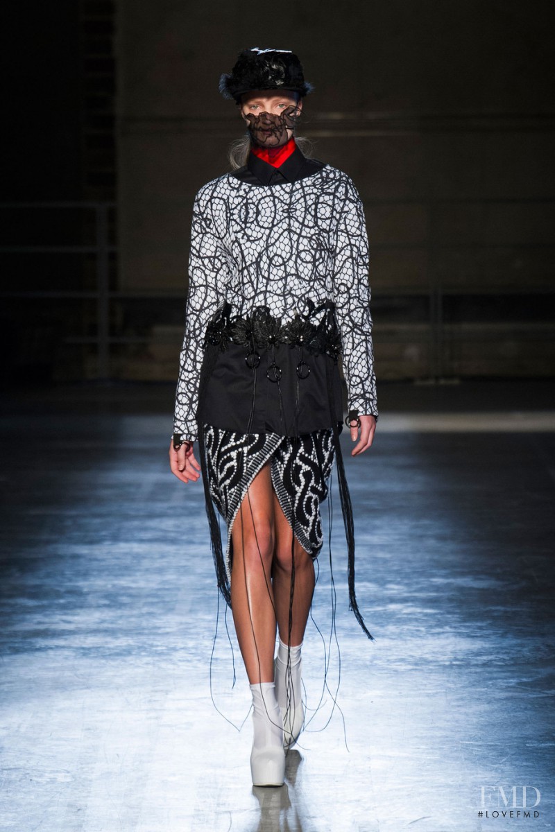 Talisa Quirk featured in  the Masha Ma fashion show for Autumn/Winter 2014