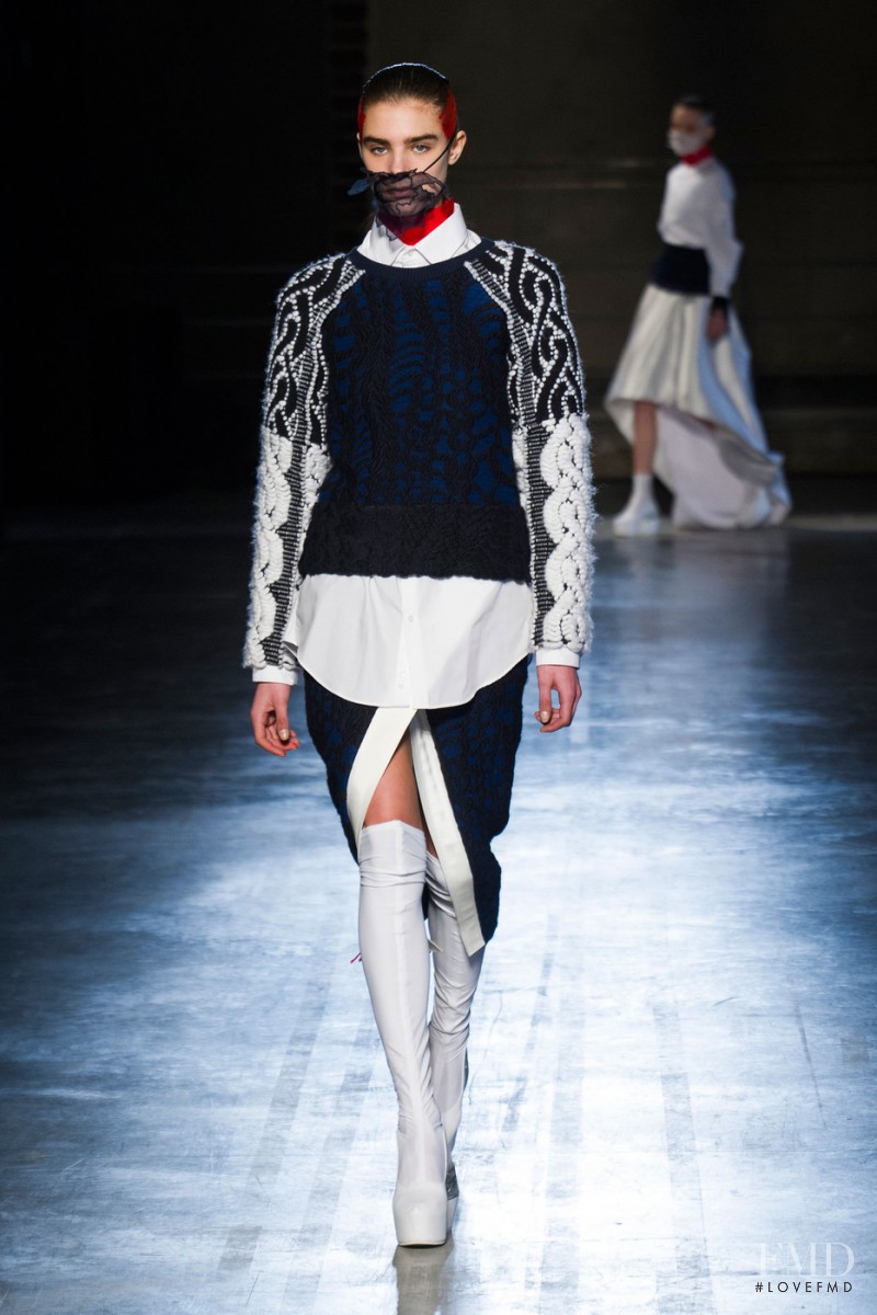 Olivia David featured in  the Masha Ma fashion show for Autumn/Winter 2014