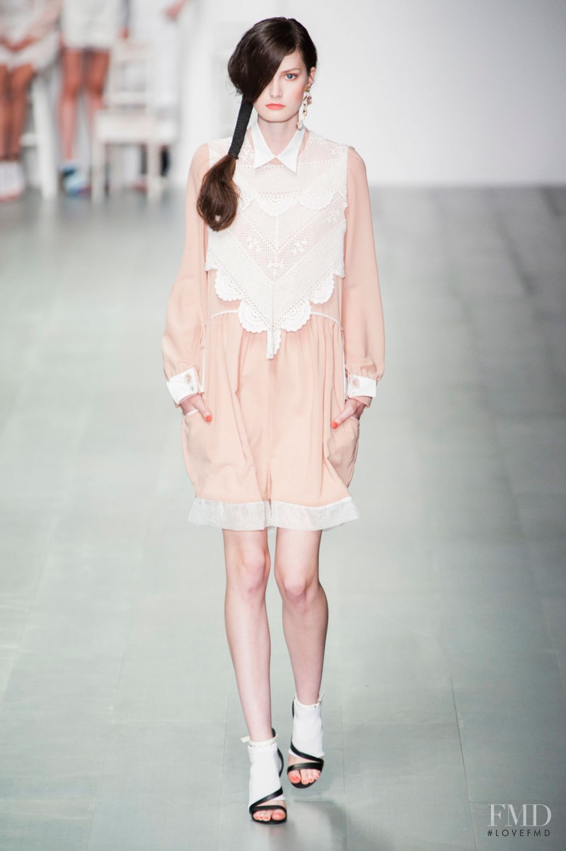 Viktoria Machajdik featured in  the Bora Aksu fashion show for Spring/Summer 2015