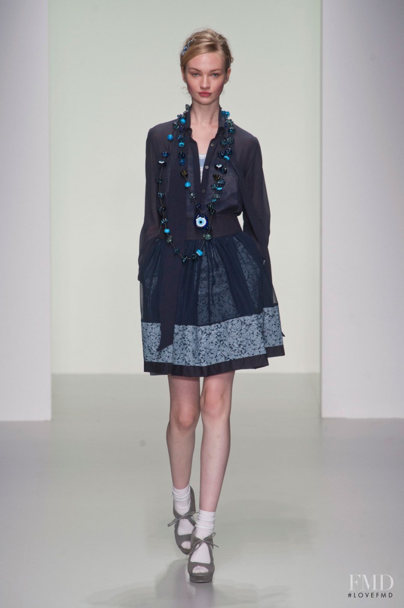 Clara McSweeney featured in  the Bora Aksu fashion show for Spring/Summer 2014