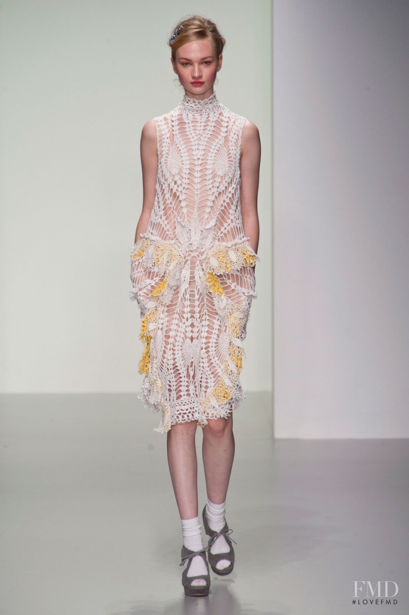 Clara McSweeney featured in  the Bora Aksu fashion show for Spring/Summer 2014