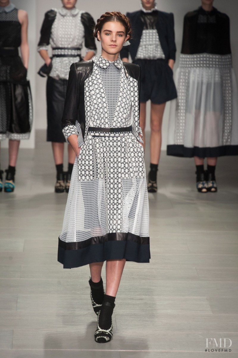 Olivia David featured in  the Bora Aksu fashion show for Autumn/Winter 2014