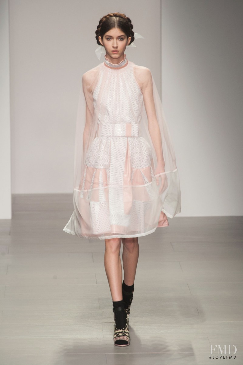 Beatrice Bran featured in  the Bora Aksu fashion show for Autumn/Winter 2014