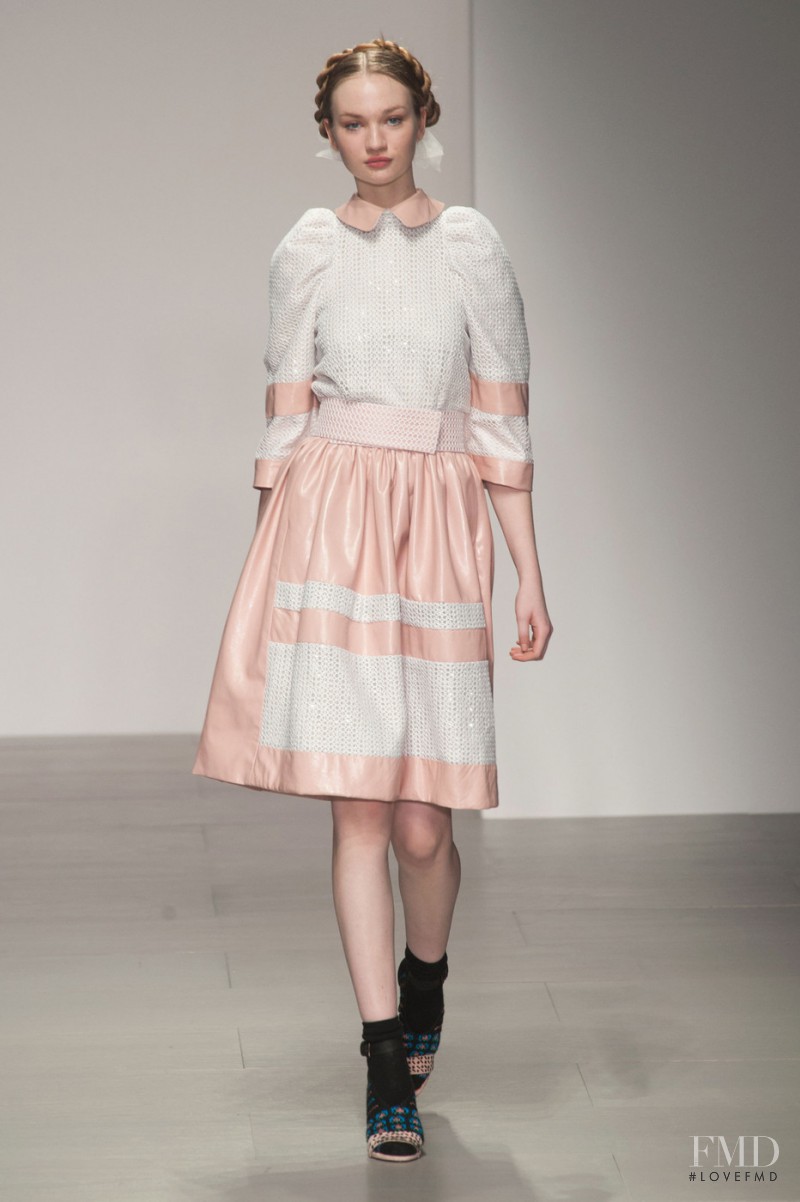 Clara McSweeney featured in  the Bora Aksu fashion show for Autumn/Winter 2014