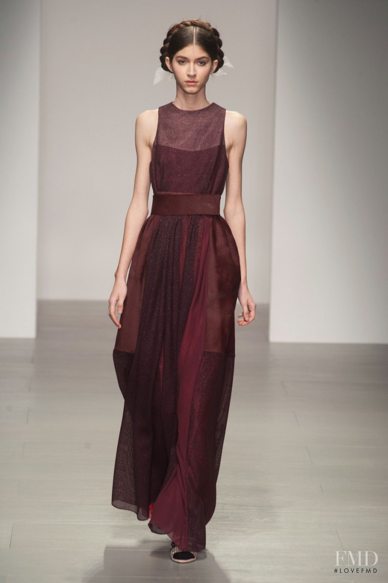 Beatrice Bran featured in  the Bora Aksu fashion show for Autumn/Winter 2014