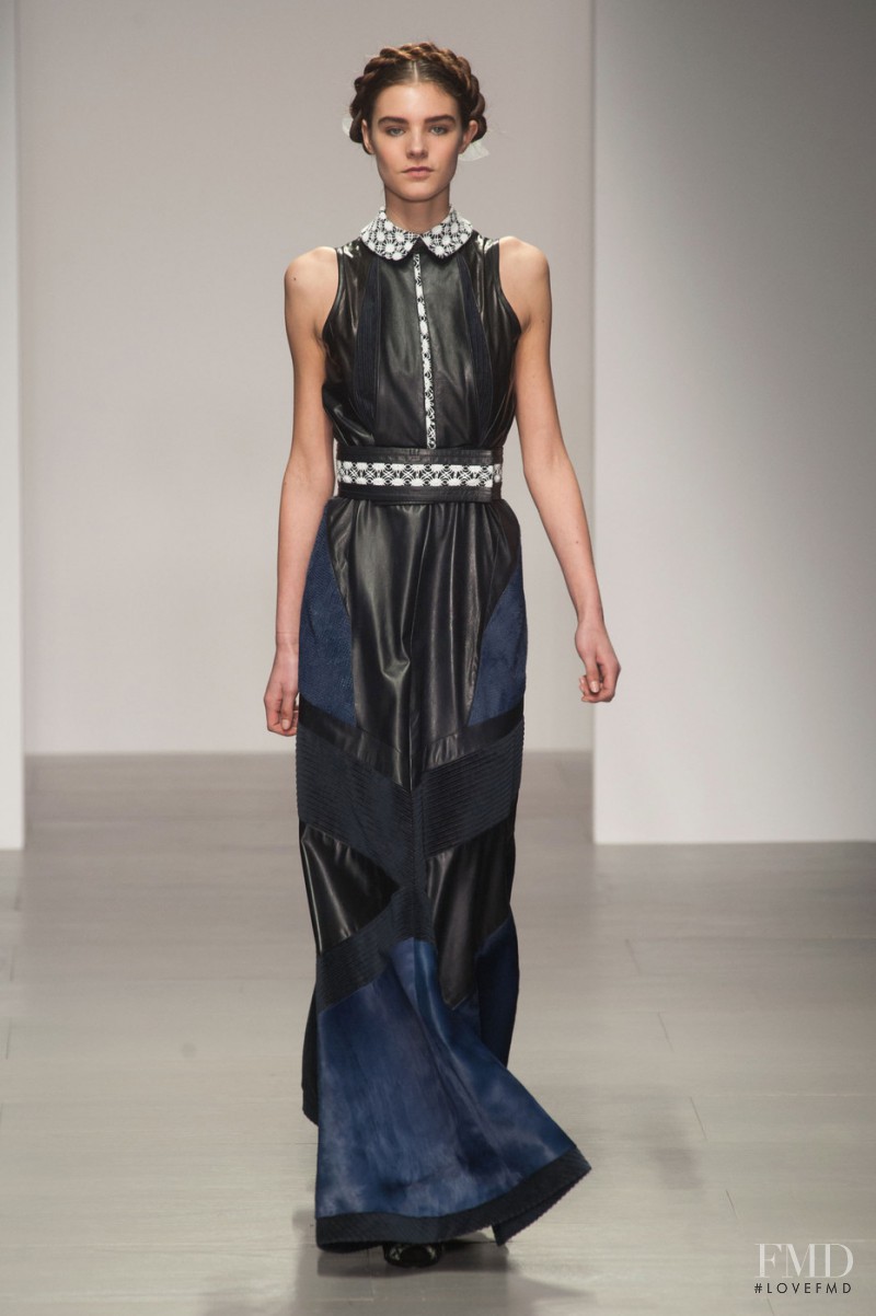 Olivia David featured in  the Bora Aksu fashion show for Autumn/Winter 2014