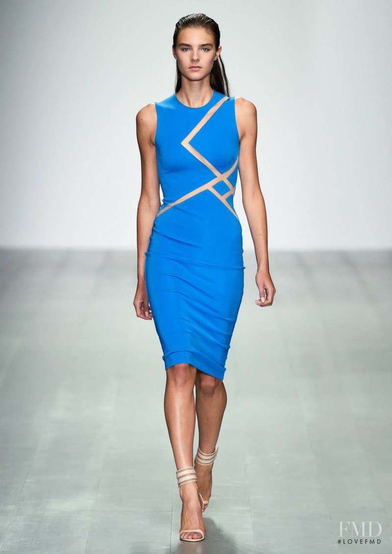Olivia David featured in  the David Koma fashion show for Spring/Summer 2015