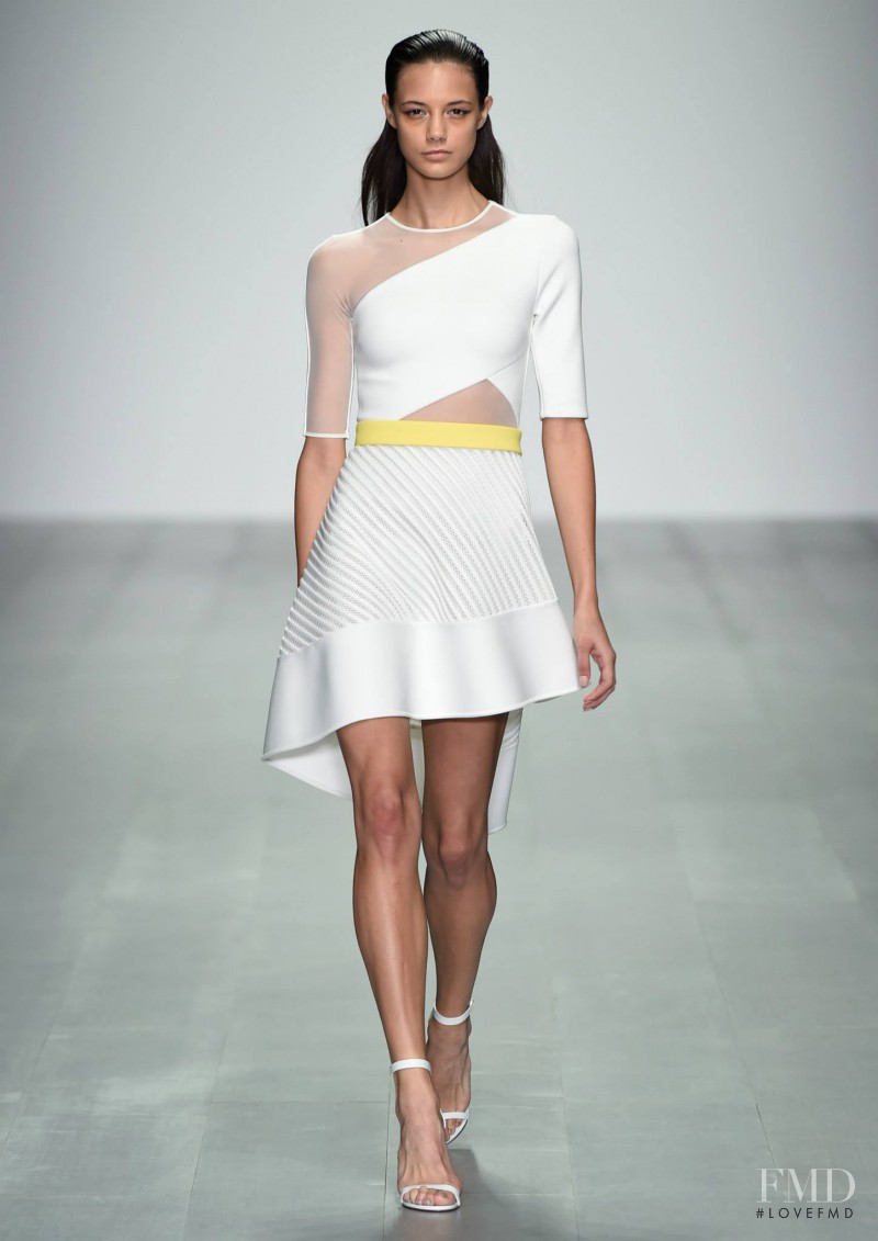 Anja Leuenberger featured in  the David Koma fashion show for Spring/Summer 2015