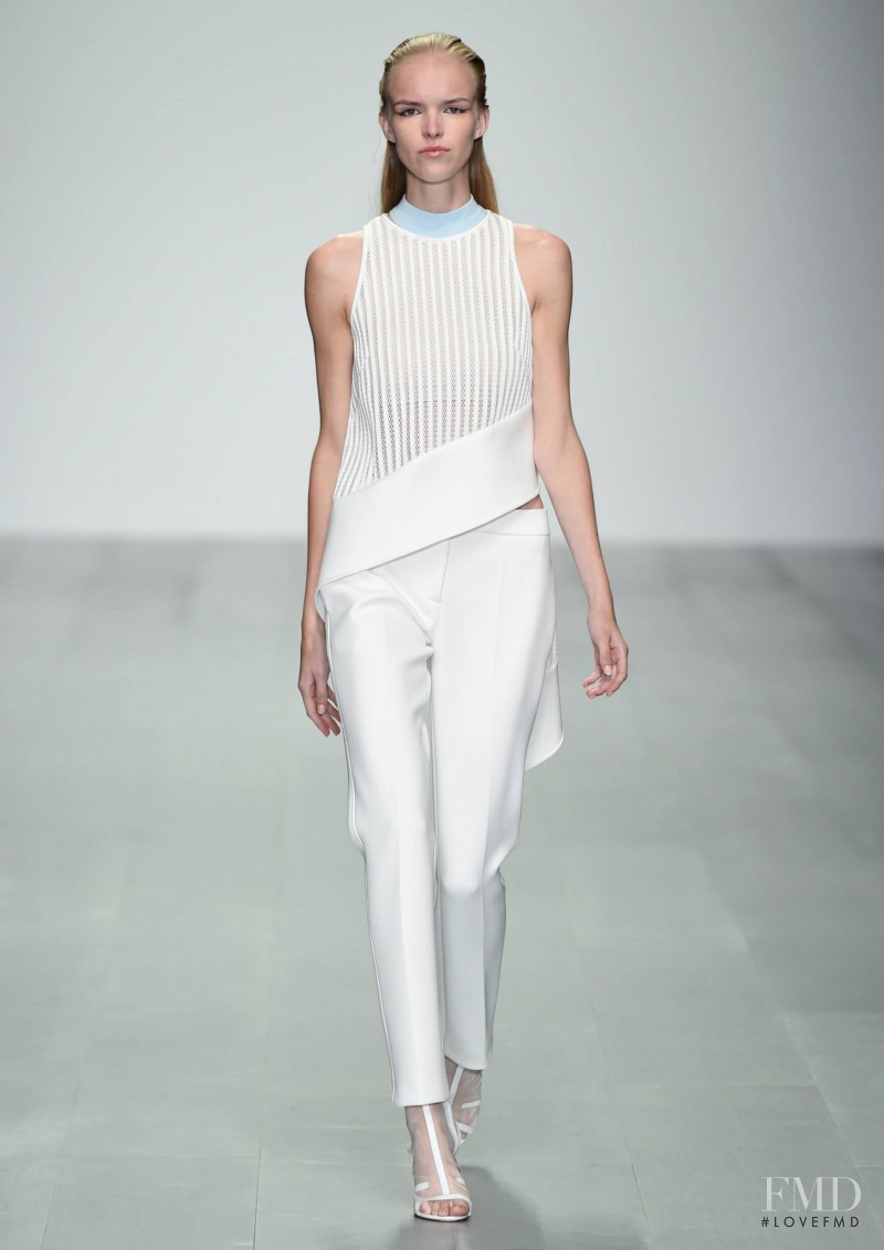 Sigrid Cold featured in  the David Koma fashion show for Spring/Summer 2015