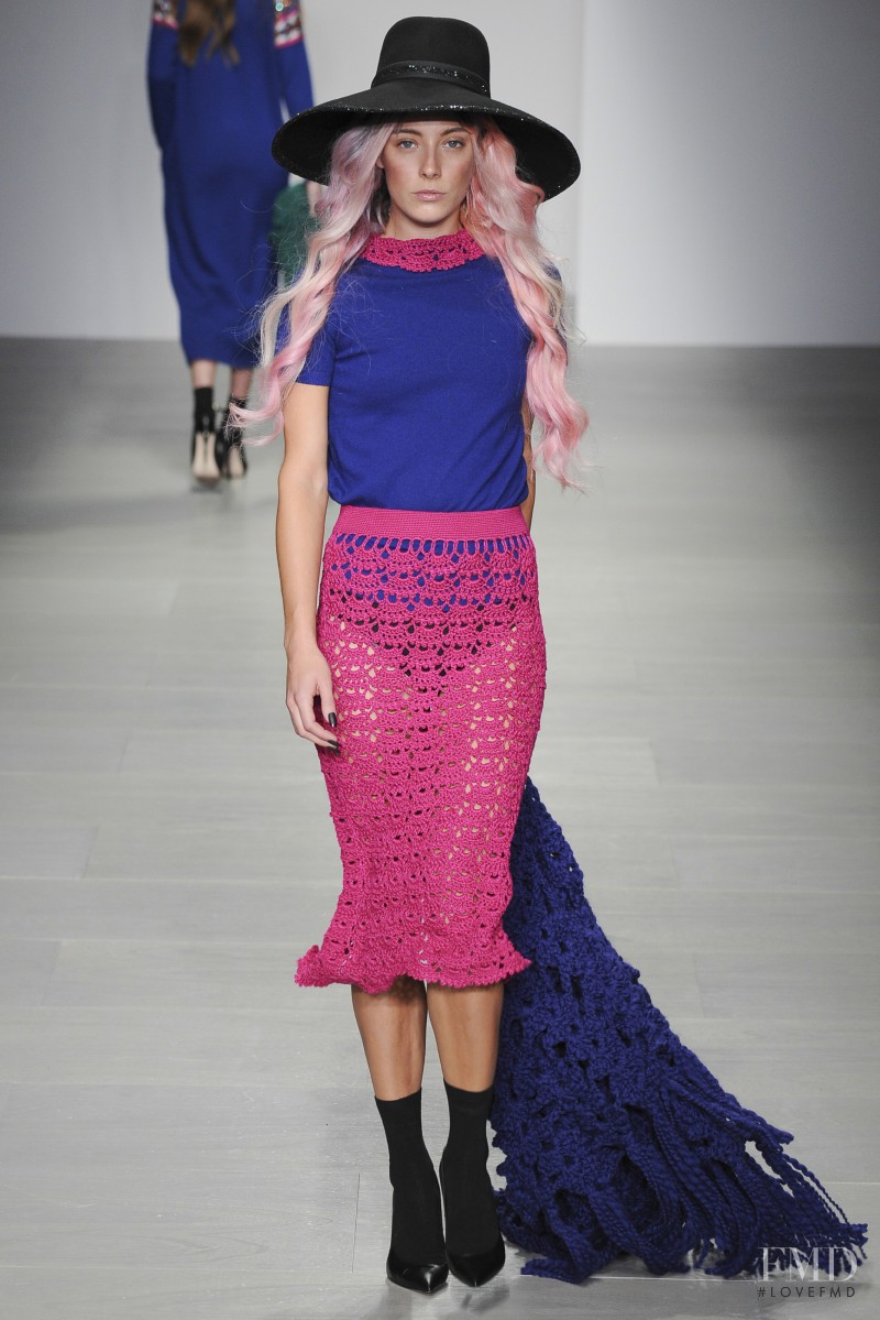 Chloe Norgaard featured in  the Sister by Sibling fashion show for Autumn/Winter 2014