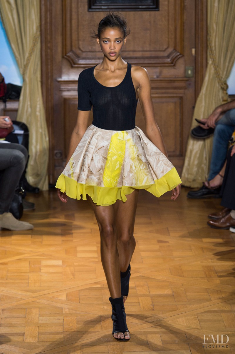 Aya Jones featured in  the Viktor & Rolf fashion show for Spring/Summer 2015