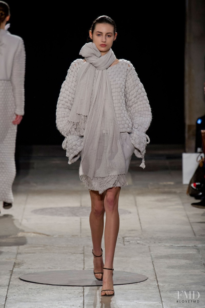Bruna Ludtke featured in  the Allude fashion show for Autumn/Winter 2014
