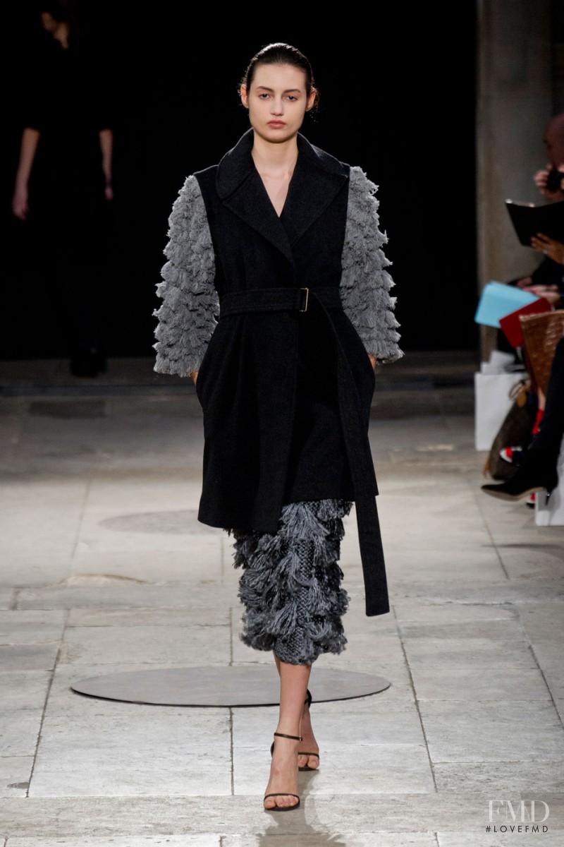 Bruna Ludtke featured in  the Allude fashion show for Autumn/Winter 2014
