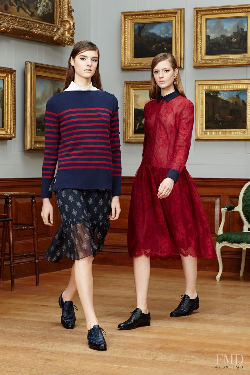 Olivia David featured in  the Erdem fashion show for Pre-Fall 2015