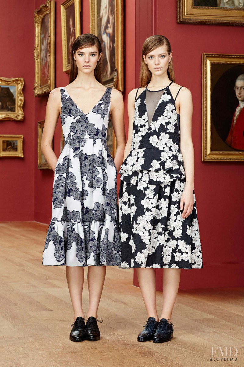 Olivia David featured in  the Erdem fashion show for Pre-Fall 2015