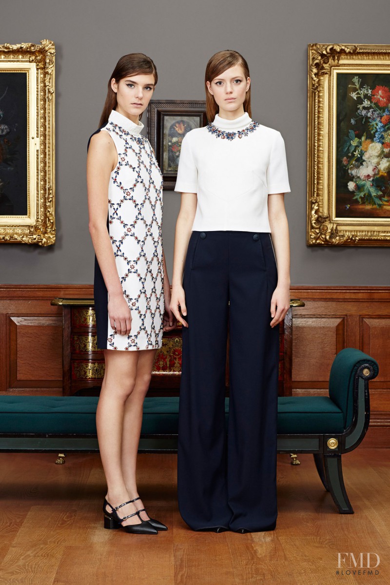 Olivia David featured in  the Erdem fashion show for Pre-Fall 2015