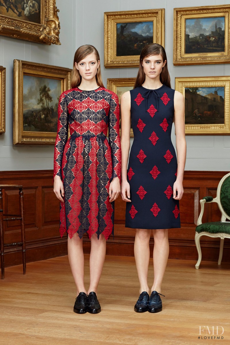 Olivia David featured in  the Erdem fashion show for Pre-Fall 2015