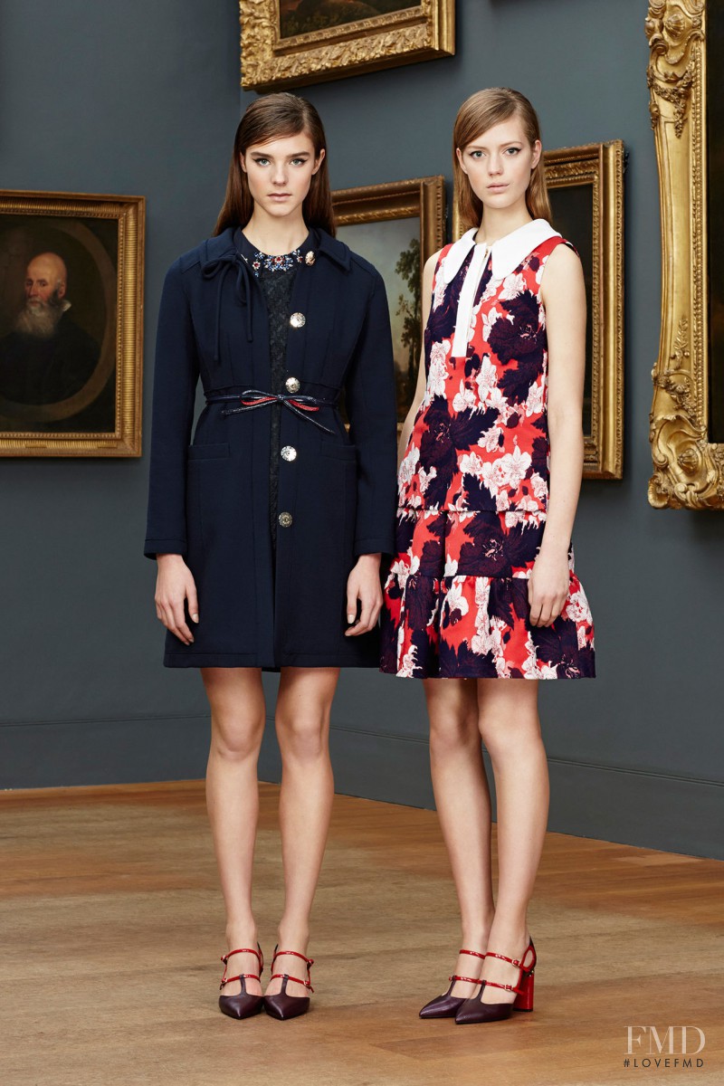 Olivia David featured in  the Erdem fashion show for Pre-Fall 2015