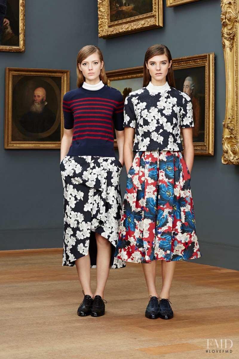Olivia David featured in  the Erdem fashion show for Pre-Fall 2015