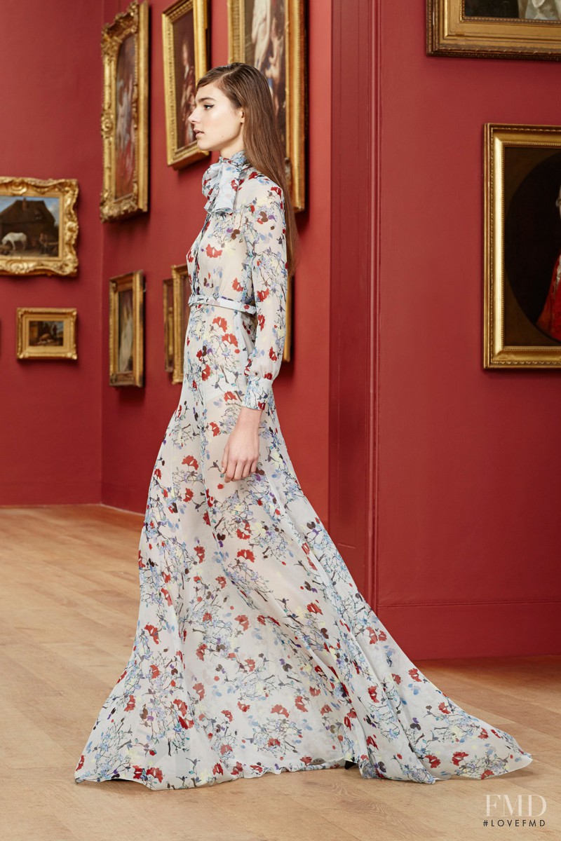 Olivia David featured in  the Erdem fashion show for Pre-Fall 2015