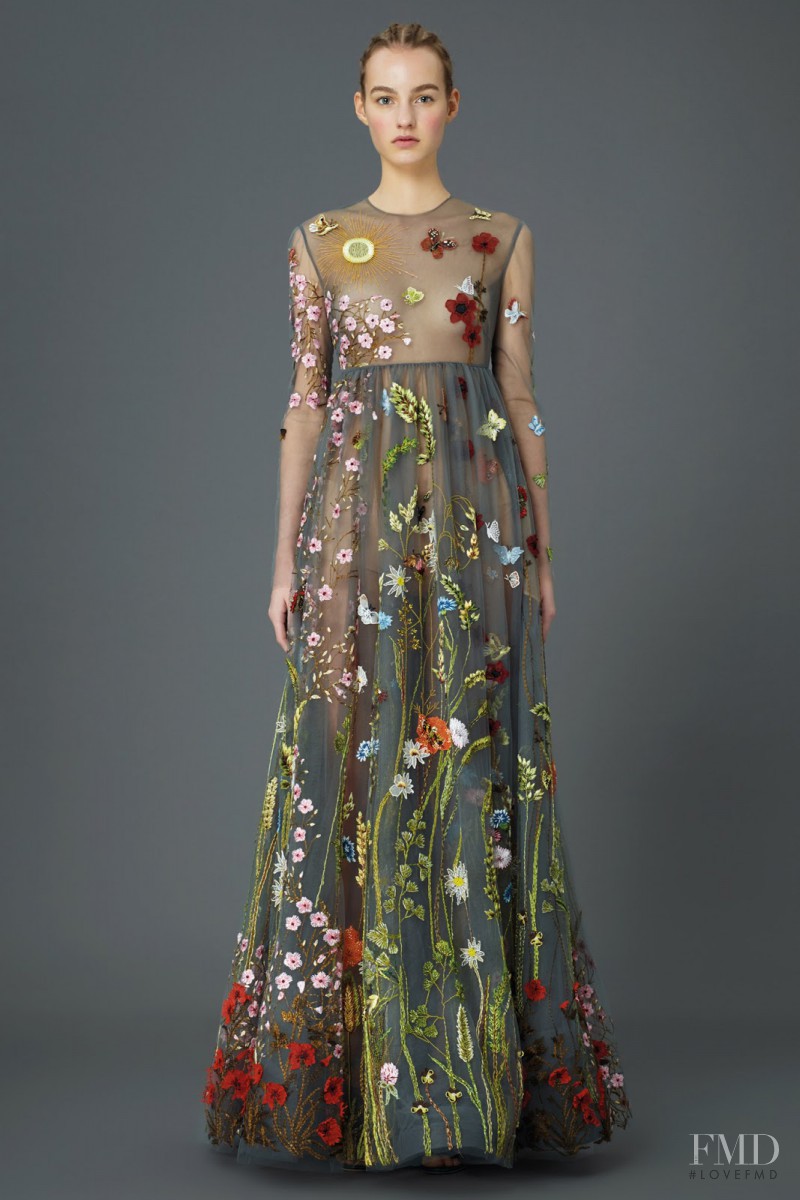 Maartje Verhoef featured in  the Valentino lookbook for Pre-Fall 2015