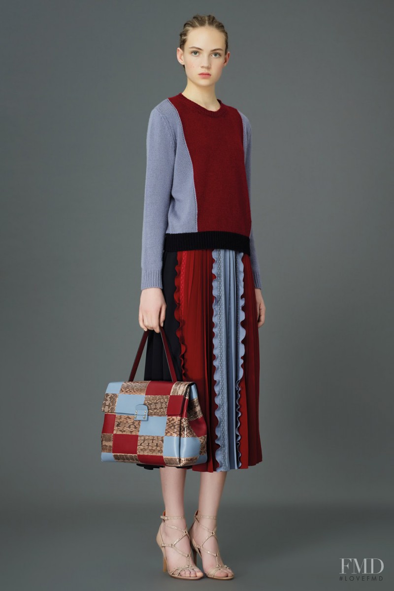 Adrienne Juliger featured in  the Valentino lookbook for Pre-Fall 2015