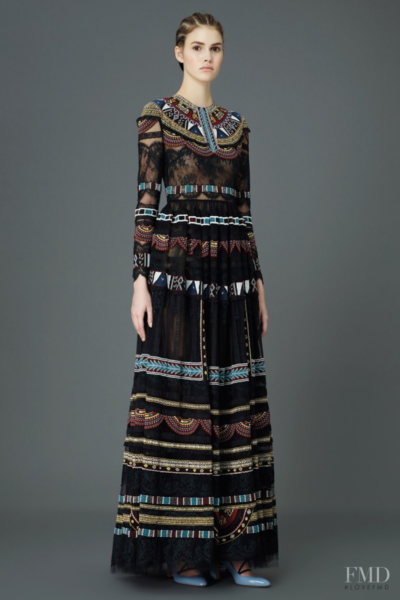 Vanessa Moody featured in  the Valentino lookbook for Pre-Fall 2015