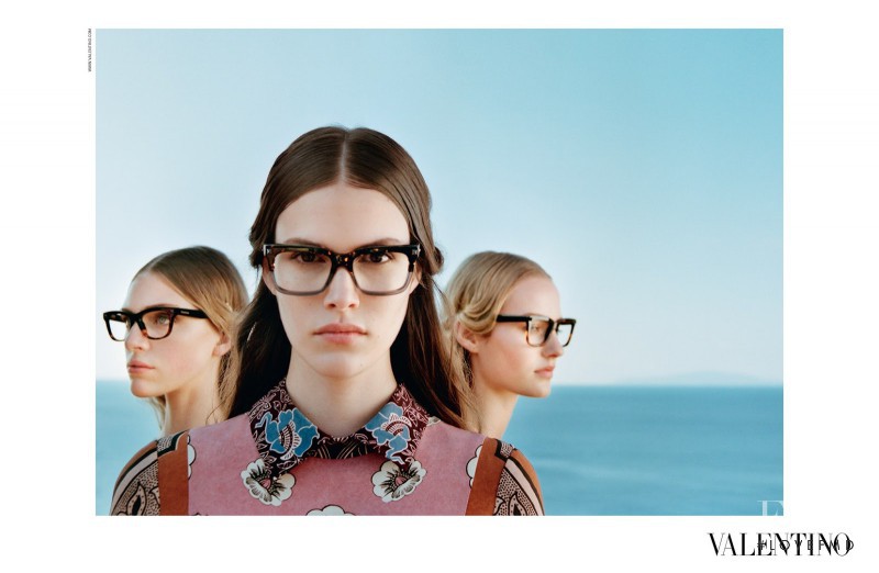 Hedvig Palm featured in  the Valentino advertisement for Spring/Summer 2015