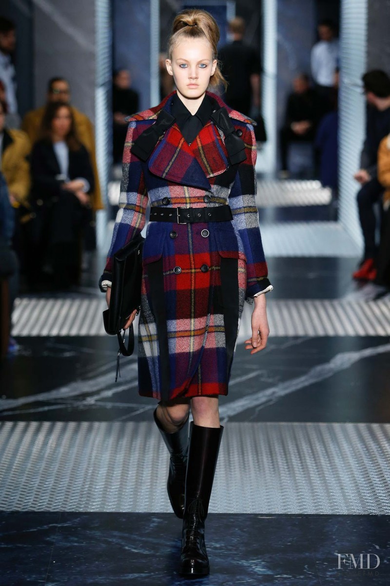 Noa Vermeer featured in  the Prada fashion show for Pre-Fall 2015