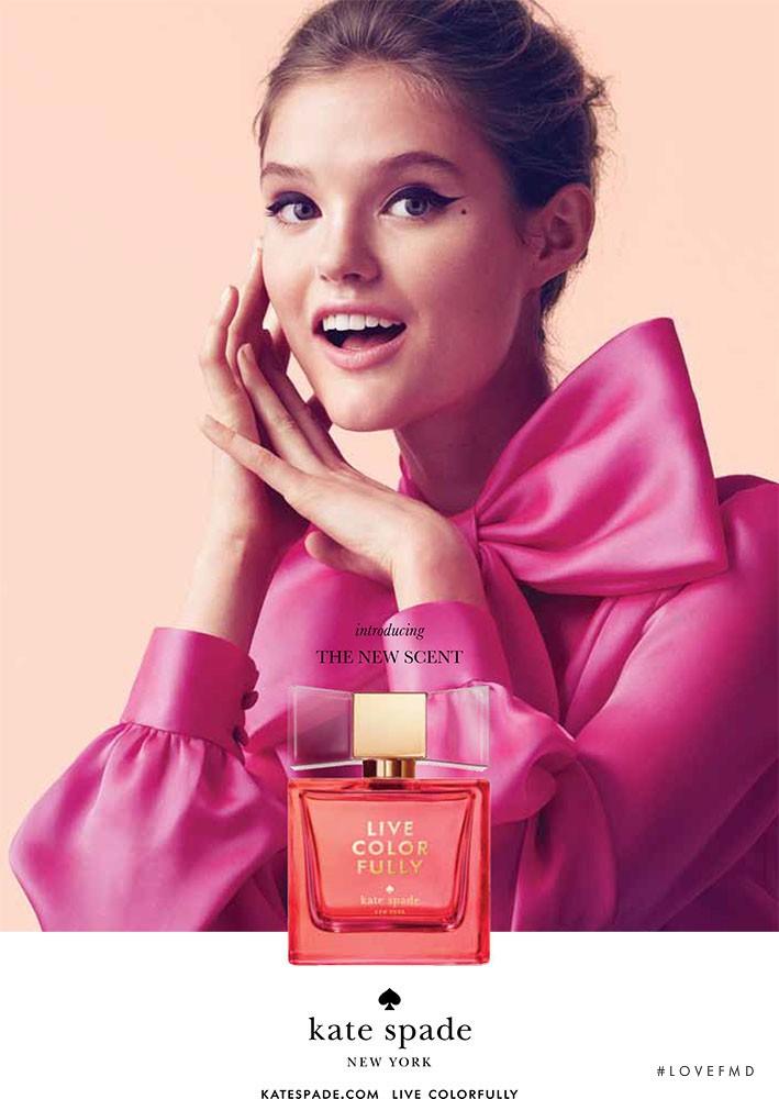 Katie Fogarty featured in  the Kate Spade New York Live Colorfully Fragrance advertisement for Spring/Summer 2013